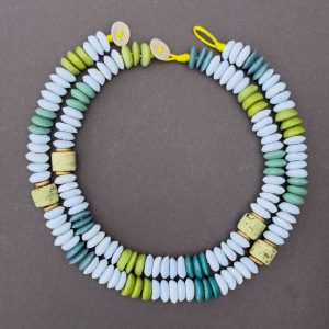 Ashanti Glass Beads 18”